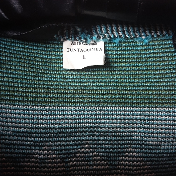 NAVAJO COMFY KNIT ZIPPER SWEATER L - Picture 3 of 4